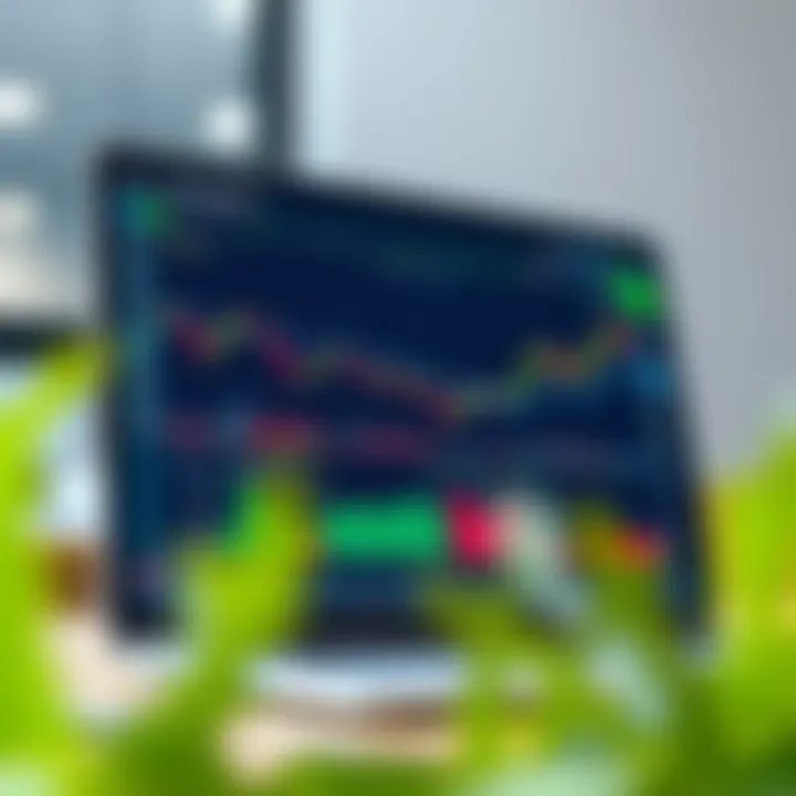 Interface of a secure futures and options trading application showcasing market charts and analytics