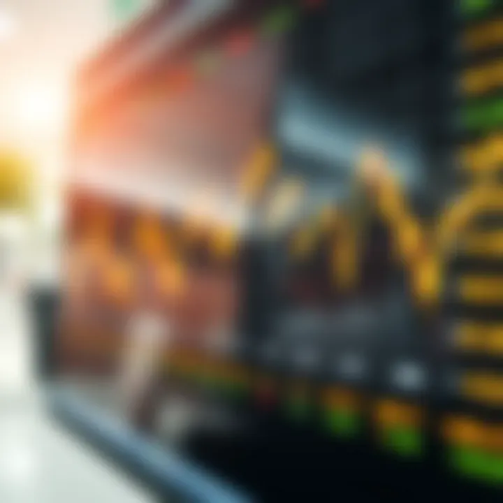 Graph showing stock price fluctuations throughout a single trading day in the Indian stock market