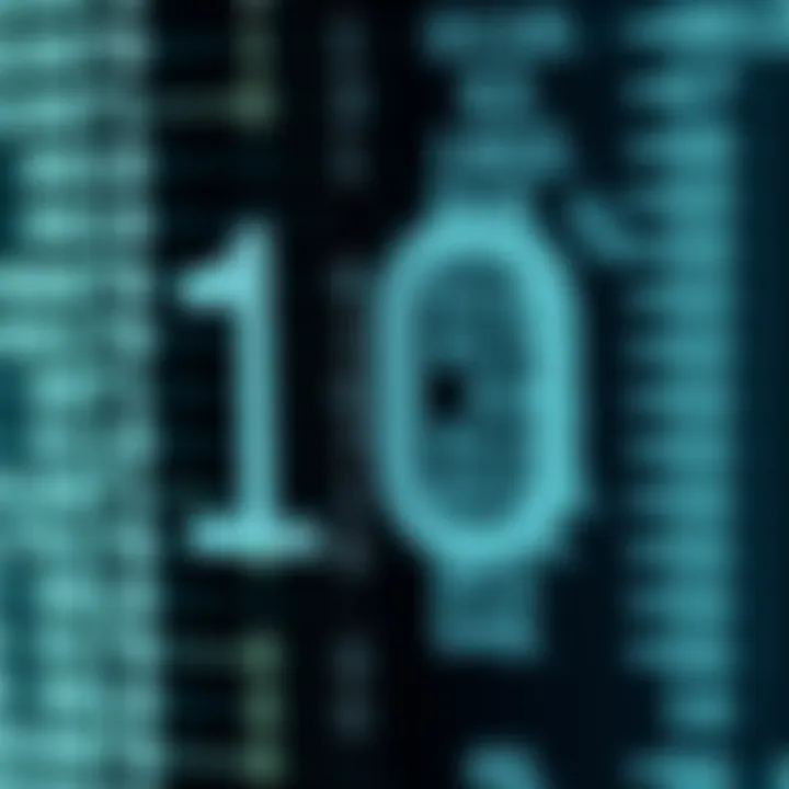 Illustration demonstrating the conversion of binary digits to a decimal number with calculation details