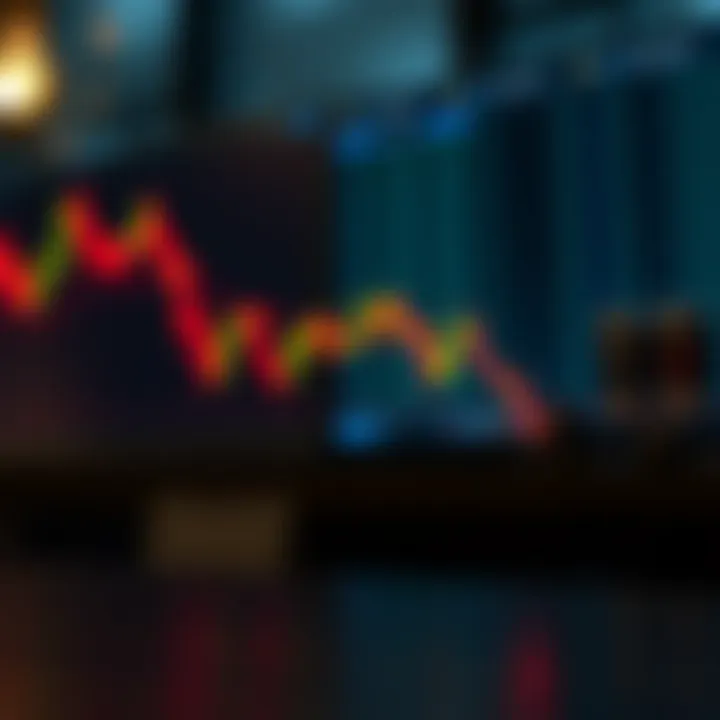 Diagram of a bearish candlestick pattern highlighting a potential downward market reversal