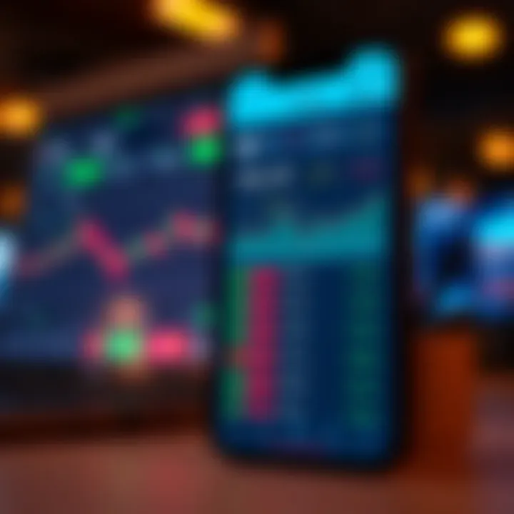 Portfolio Overview on Share Trading Platform for Indian Investors User interface of a share trading app showing portfolio overview and investment options