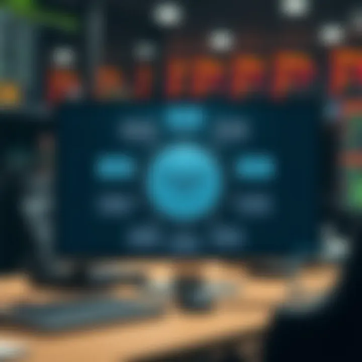 Diagram illustrating different types of forex brokers including market makers, ECN, and STP models