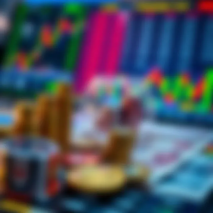 Illustration of diverse financial instruments used in forex trading with emphasis on Indian currency