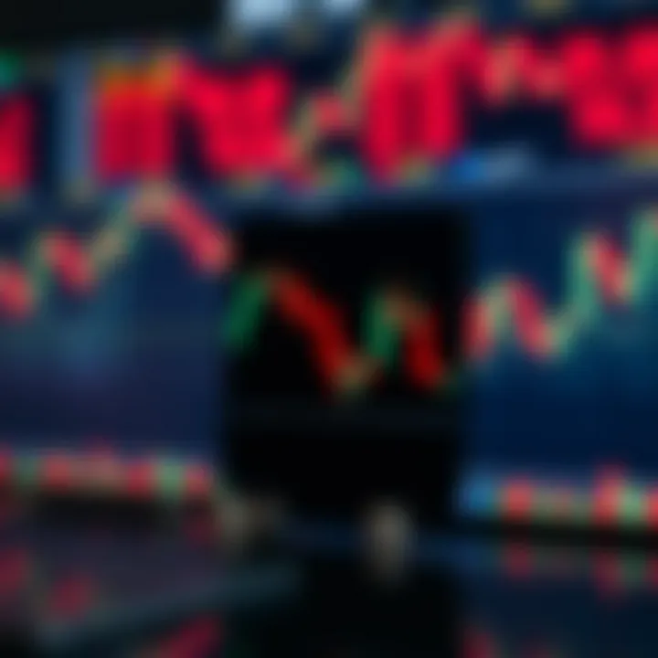 Bearish Candlestick Pattern Indicating Market Reversal Bearish candlestick pattern showing potential market reversal in stock trading scenario