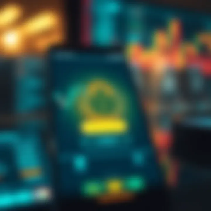 Advanced Security Features in Trading Application Secure login screen emphasizing protection and privacy for trading app users