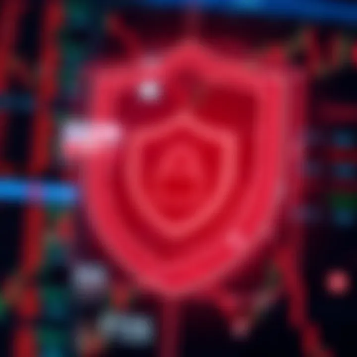 Illustration of a secure digital shield symbolizing regulatory compliance in forex trading