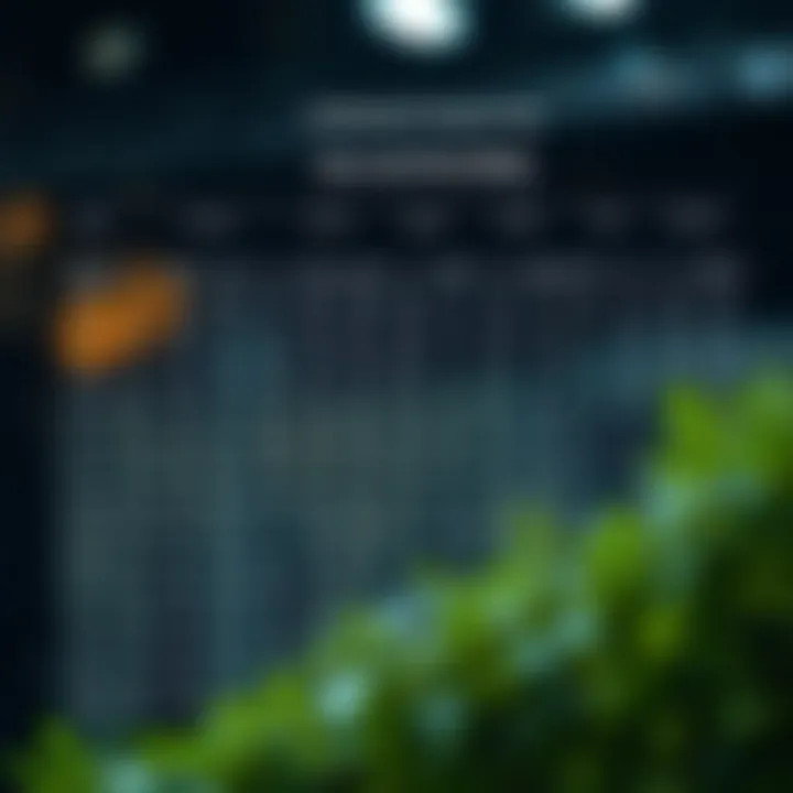 Matrix table illustrating the cost calculations and root selections used in building an optimal binary search tree