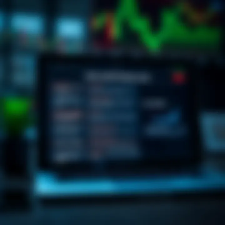 Key Features and Benefits of Online Options Trading Courses Representation of key features and benefits of online trading courses highlighted on a laptop screen