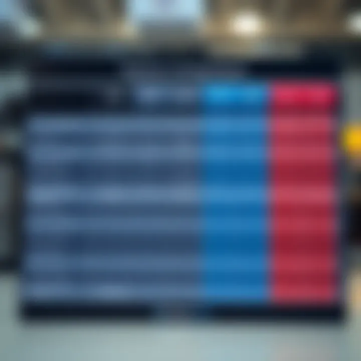 Comparison chart displaying features and benefits of leading trading platforms tailored for Indian investors