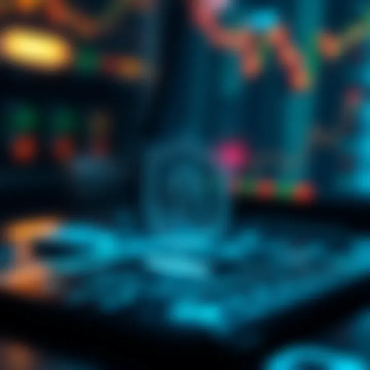 Security shield icon with digital trading elements emphasizing app safety and regulatory compliance