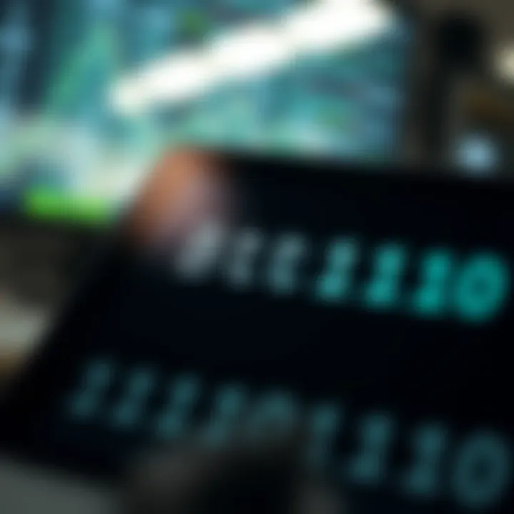Screenshot of a digital tool displaying the conversion of text input into binary code output
