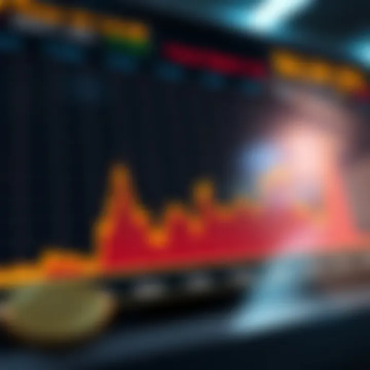 Graph illustrating peak forex market activity periods relevant to Indian traders with currency symbols