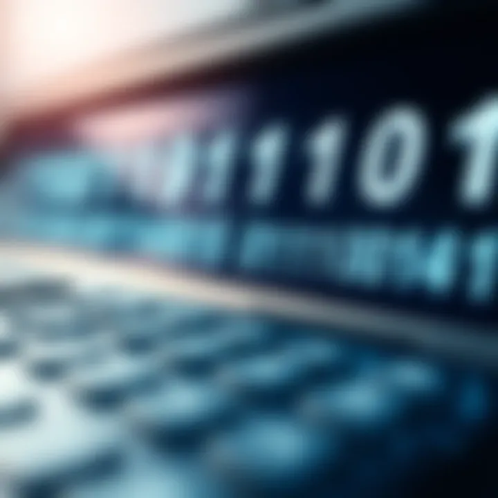 Visual representation of binary number system and its use in computational devices