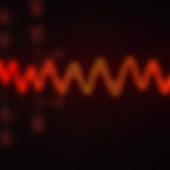 Diagram showing the binary digit as an electrical signal with two voltage states
