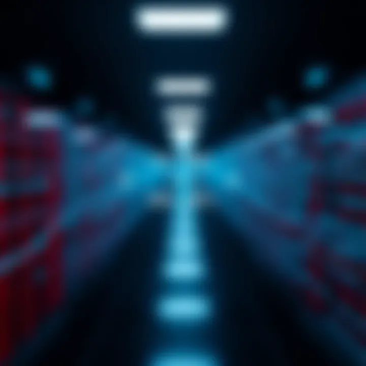 Graphic showing binary search dividing a sorted list to efficiently locate a target value