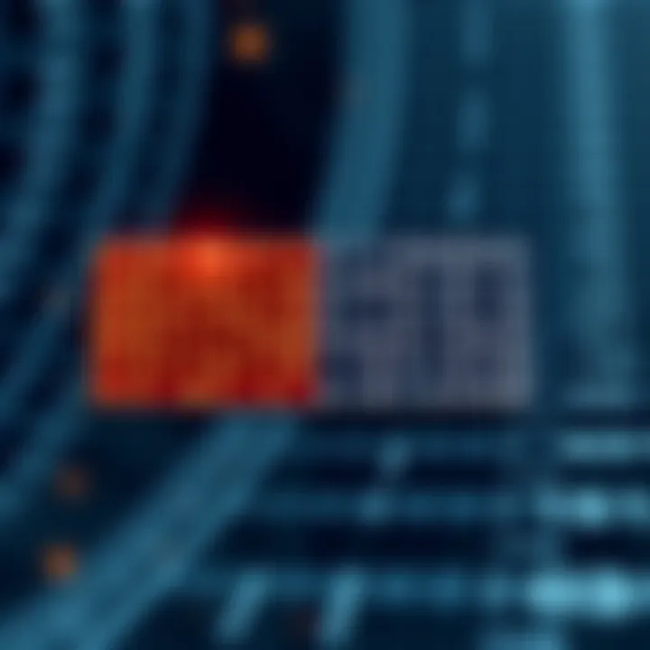 Graphic showing the division of a sorted array to locate a target using binary search