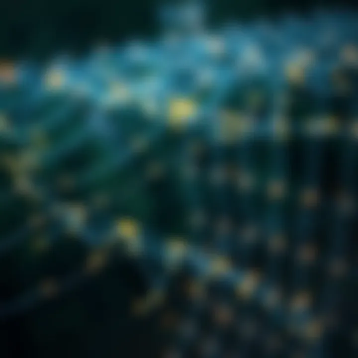Visualization of in-order traversal on a binary threaded tree highlighting efficient navigation using threads