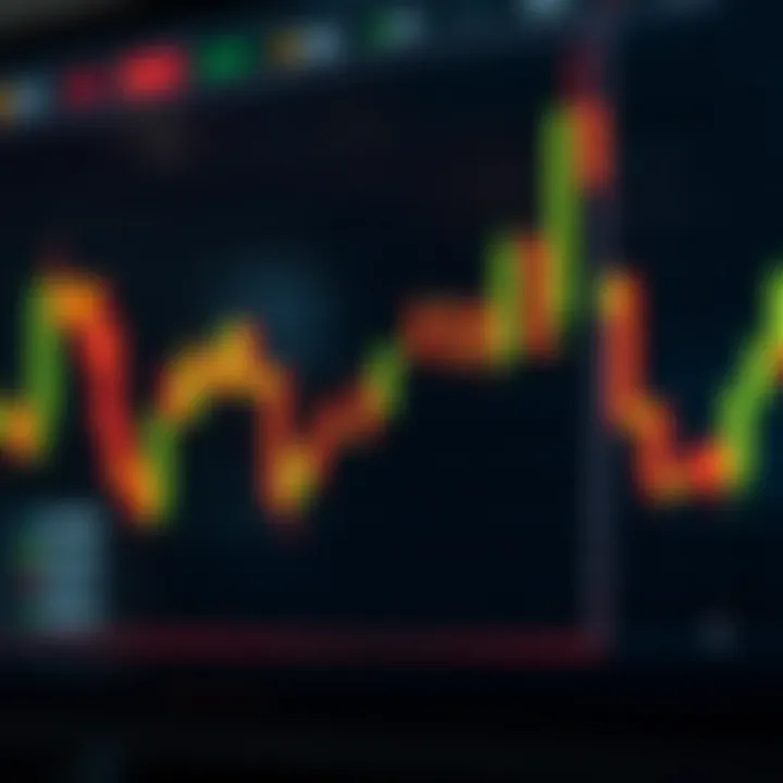 Hammer Candlestick Pattern Indicating Market Reversal Visual representation of a hammer candlestick pattern highlighting possible market reversal to an upward trend