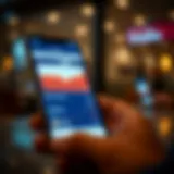 Mobile application interface showing user opinions and market trends for investment decisions