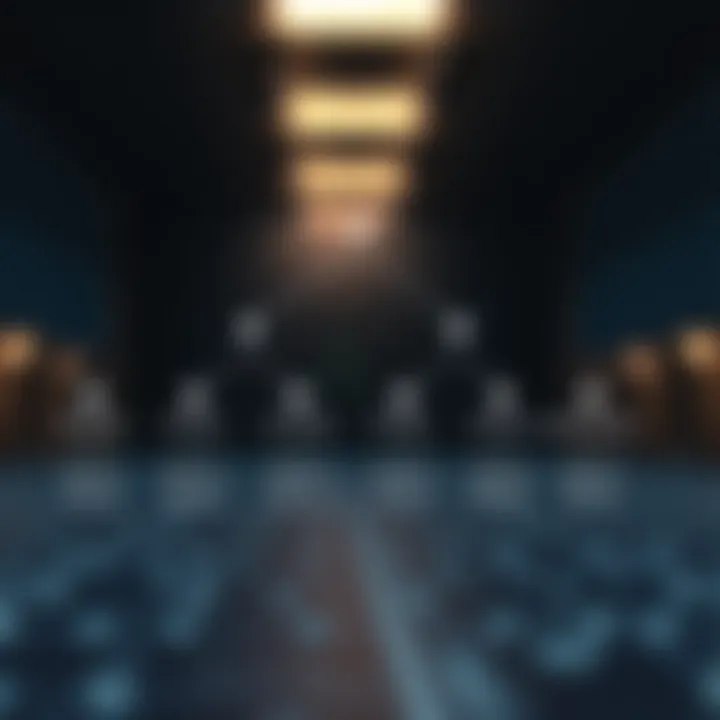 Diagram illustrating optimal binary search tree structure with nodes representing keys and their respective probabilities